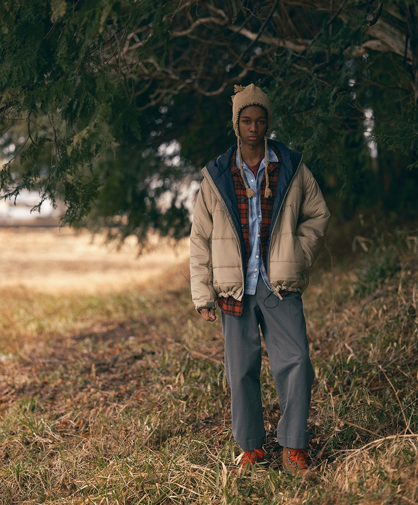 Hand Knit Ear Flap Beanie(ONE Khaki/カーキ): SEDAN ALL-PURPOSE