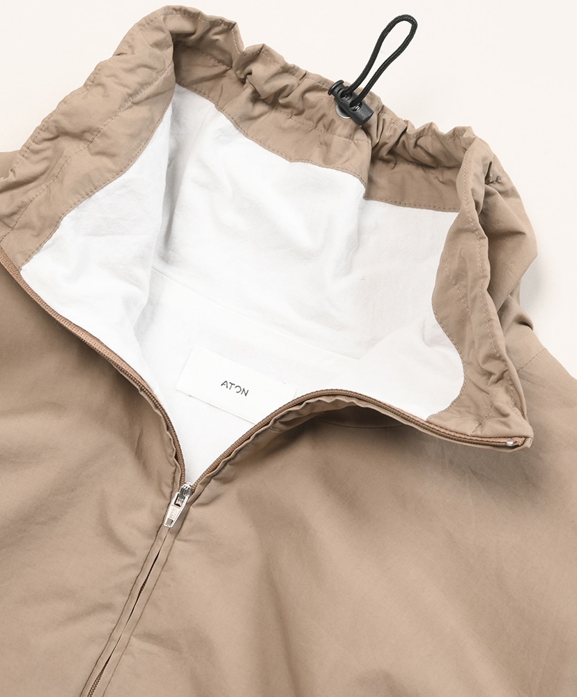 MERCERIZED COTTON | STAND PULLOVER(02(MEN) Camel/キャメル): ATON