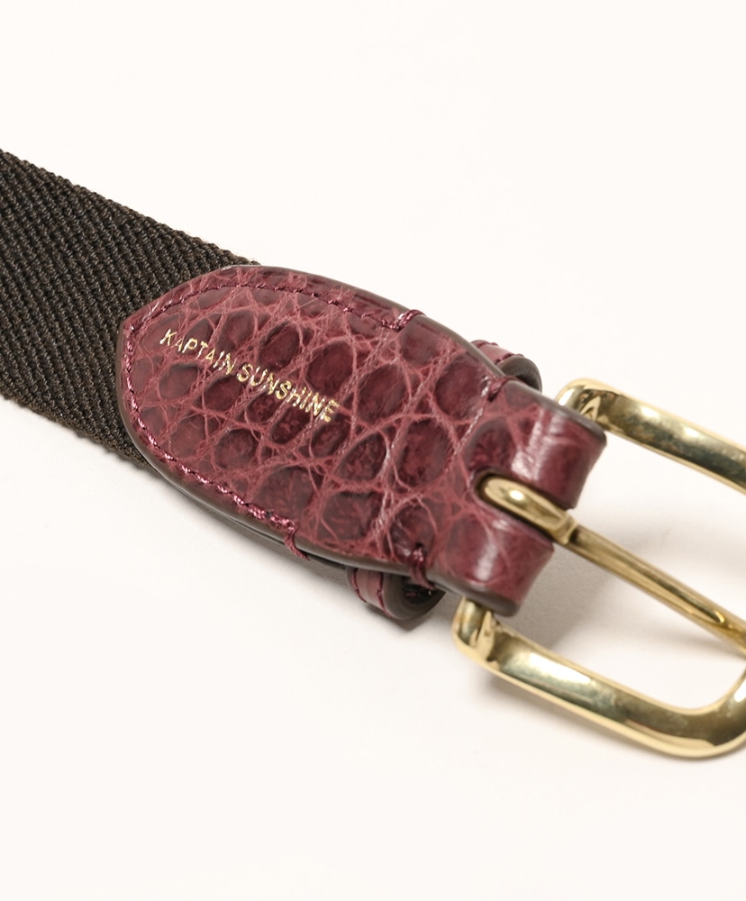 Rubber Belt(L(MEN) Black/ブラック): KAPTAIN SUNSHINE