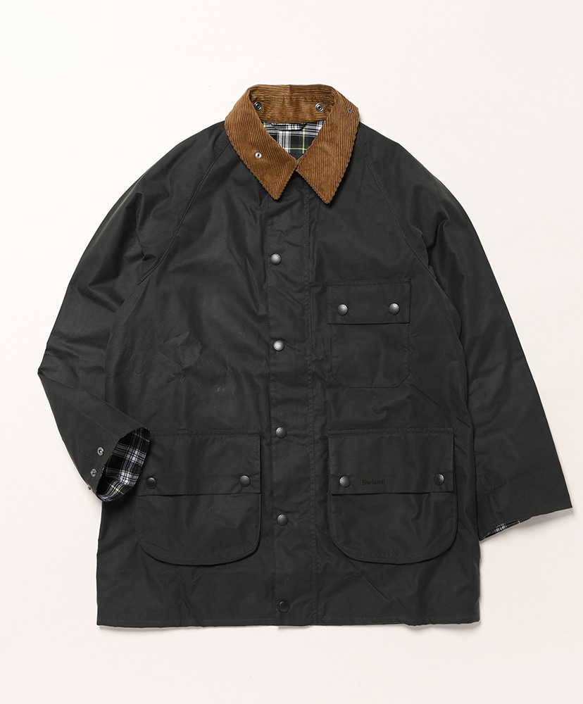Solway Wax Jacket (Oversize Fit)(36(MEN) GRN(Sage)): Barbour