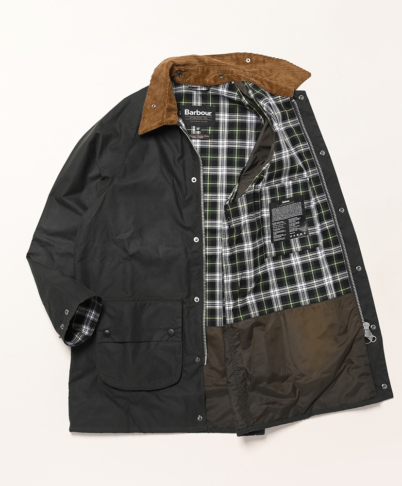 Solway Wax Jacket (Oversize Fit)(36(MEN) GRN(Sage)): Barbour