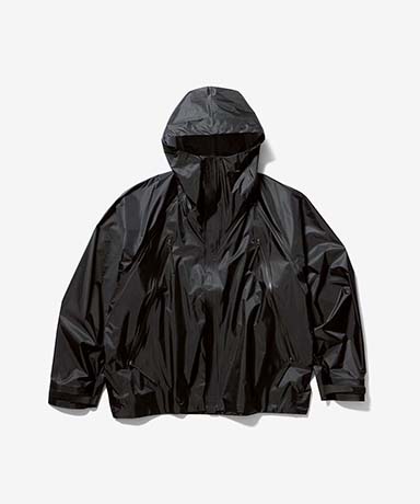 ジャケット・アウター HELIX LOGO CHARM NYLON JACKET BLACK