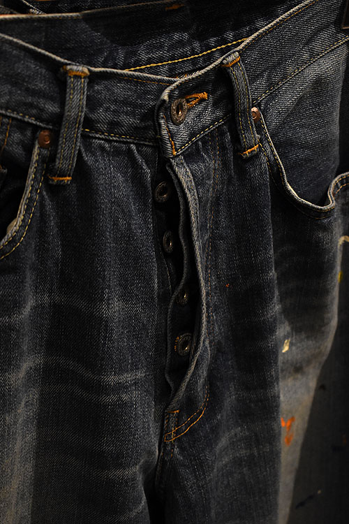 H.UNIT(エイチユニット)-DENIM PAINT 5P / BLK DENIM 5P