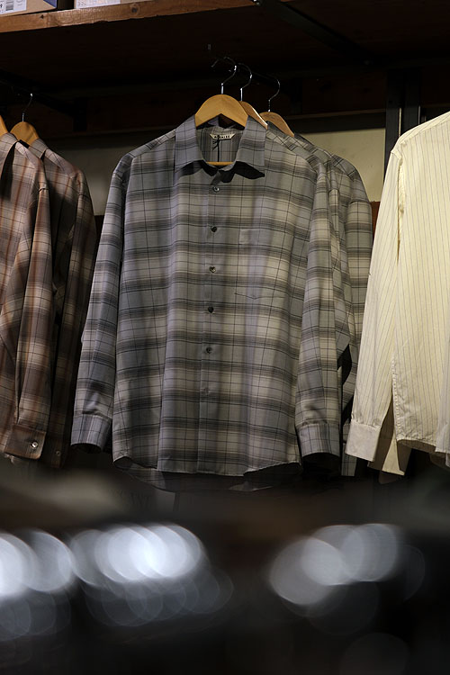 AURALEE 25SS-SUPER LIGHT WOOL CHECK SHIRT&WASHED FINX TWILL SHIRT
