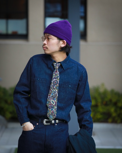 BONCOURA USNワークシャツ [デニム]