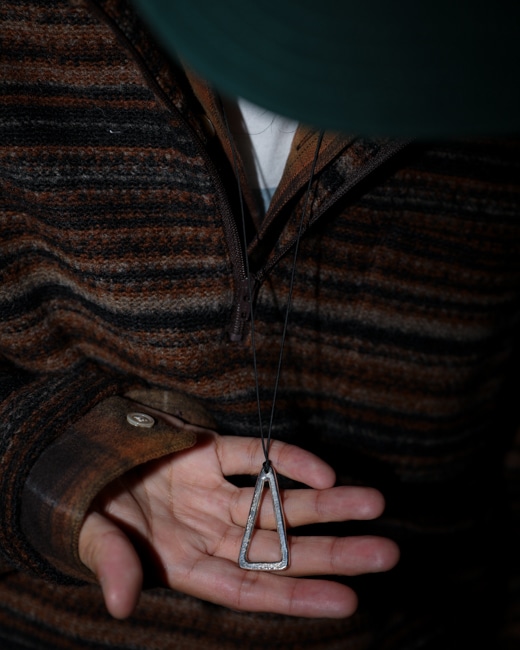 taupe D.Motoike SP Cord Necklace