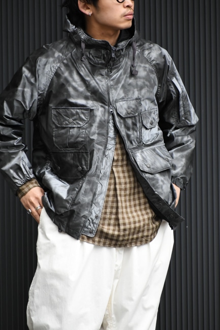 ENGINEERED GARMENTS Atlantic Parka [Silver-Nylon Shadow Print]