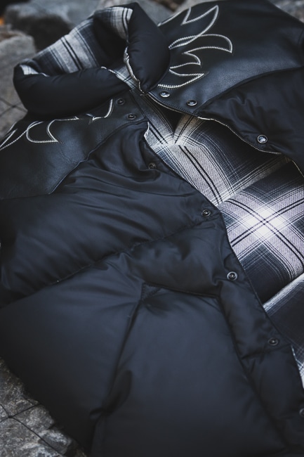 RockyMountainFeatherbed×RonHerman レザーヨーク