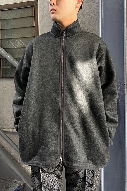 blurhms/ブラームス】Pe/Silk Fleece ZIP Jacket