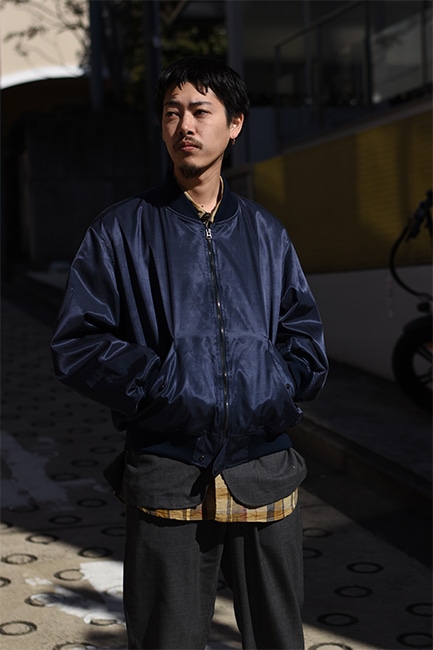 KAPTAIN SUNSHINE/キャプテンサンシャイン】USA Cotton Satin Flight