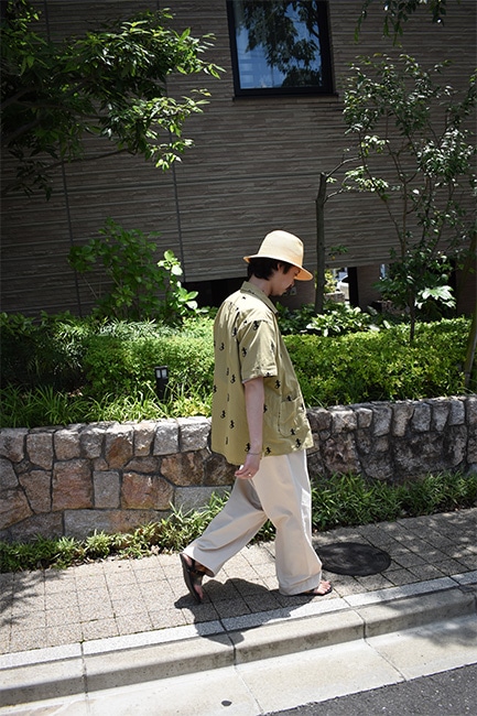 ENGINEERED GARMENTS/エンジニアドガーメンツ】Camp Shirt - Gecko