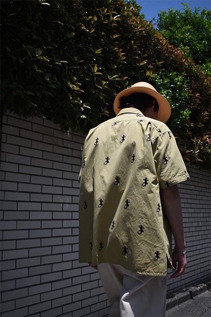 ENGINEERED GARMENTS/エンジニアドガーメンツ】Camp Shirt - Gecko