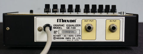 Maxon GE-100 Vintage Graphic Equalizer - 100V – LOFI Music