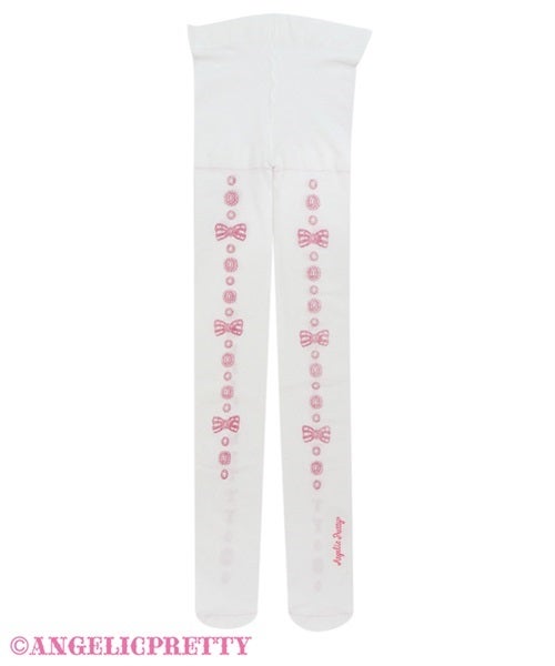 Jewel Logo Print Tights by Angelic Pretty