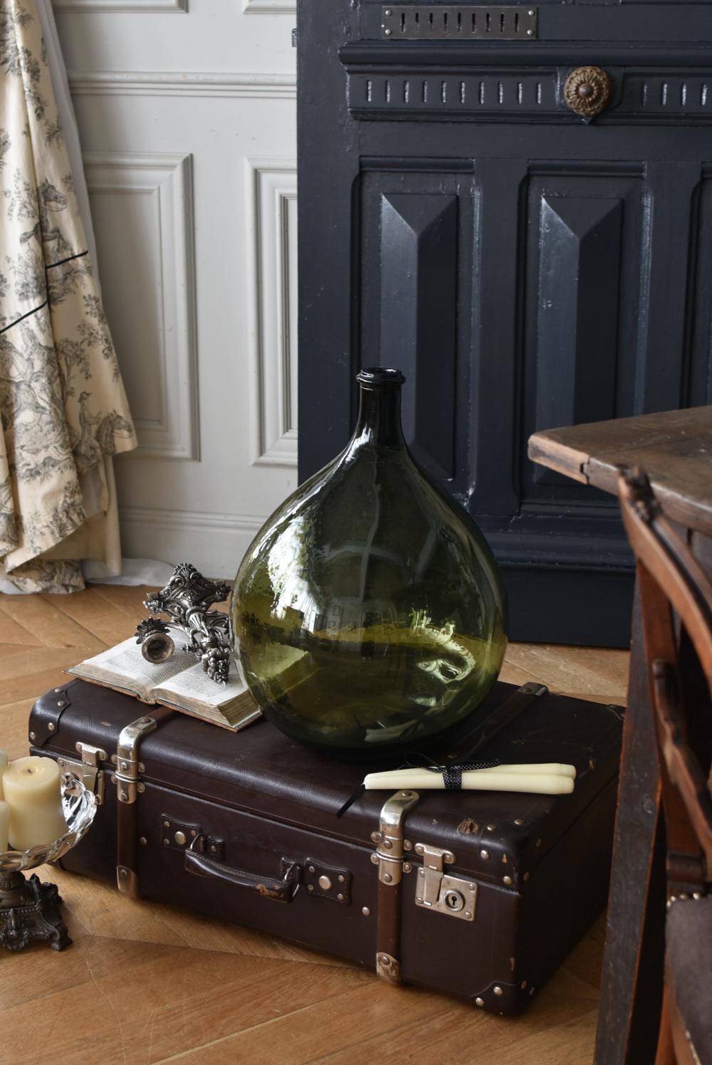 フランスアンティークディスプレイ デミジョンボトル.19 ワインボトル