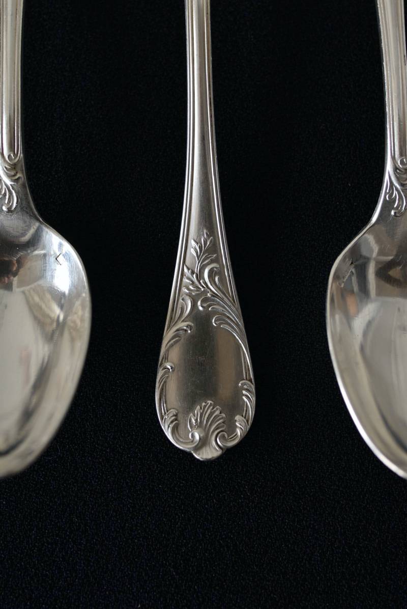 ティースプーン12本セット.Christofle フランスアンティーク雑貨