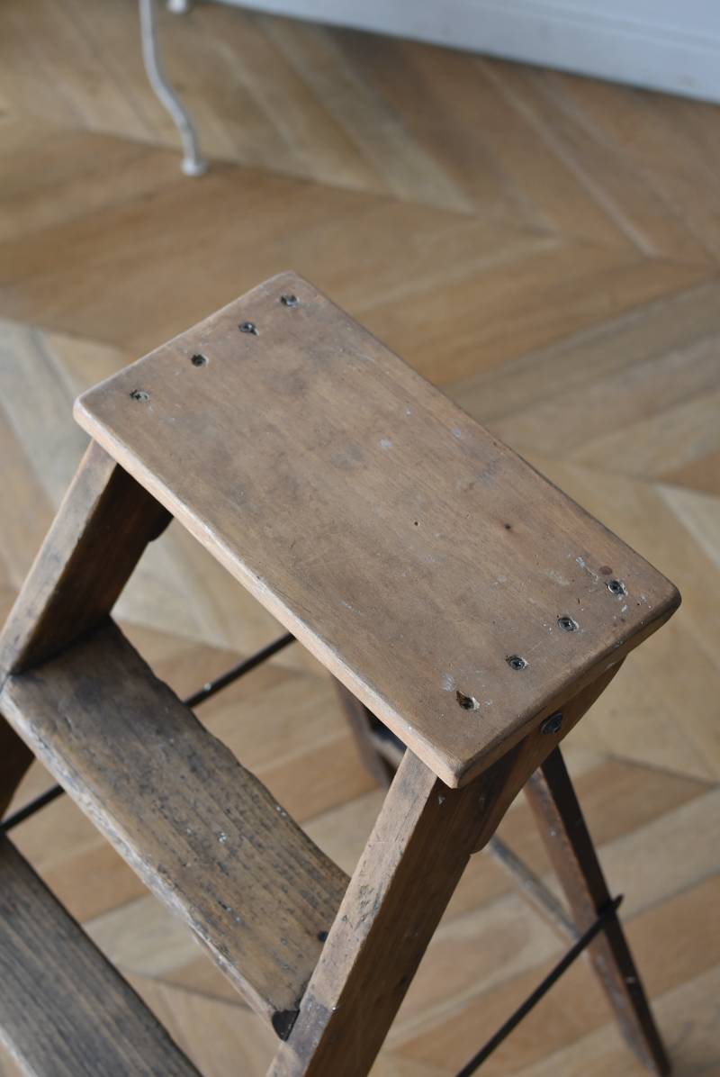 ステップラダー.4 ヴィンテージラダー フランス 脚立