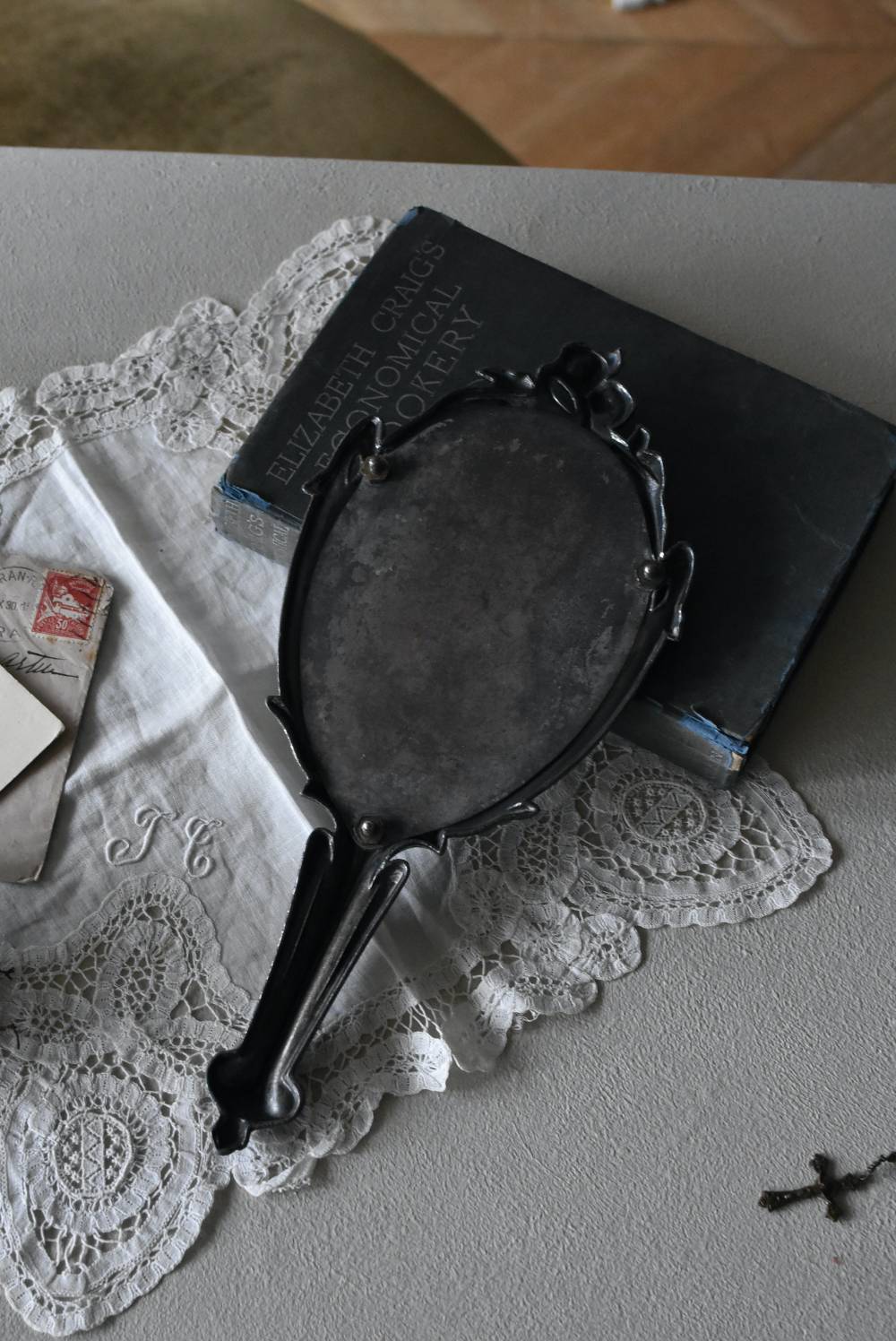 アンティーク手鏡.7 フランス アンティーク ハンドミラー