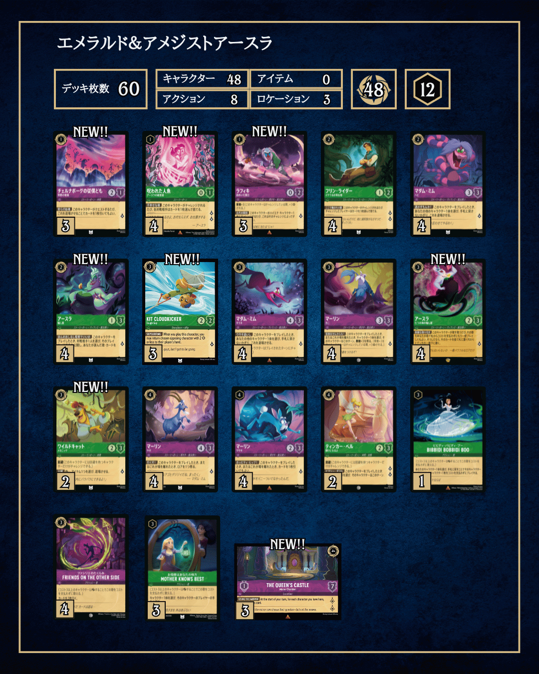 ロルカナ三弾【インクランド探訪】環境デッキまとめ | LORCANA-CLUB33