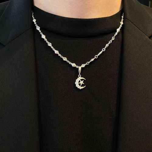 CRESCENT MOON / STAR PENDANT Silver / Zirconia PENDANT（ペンダント