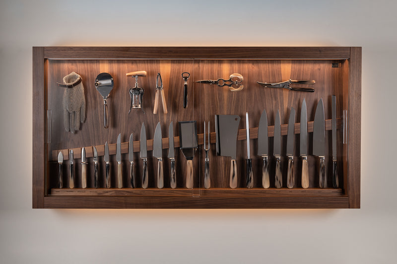 Large cabinet wall-mounted knives set – Lorenzi Milano