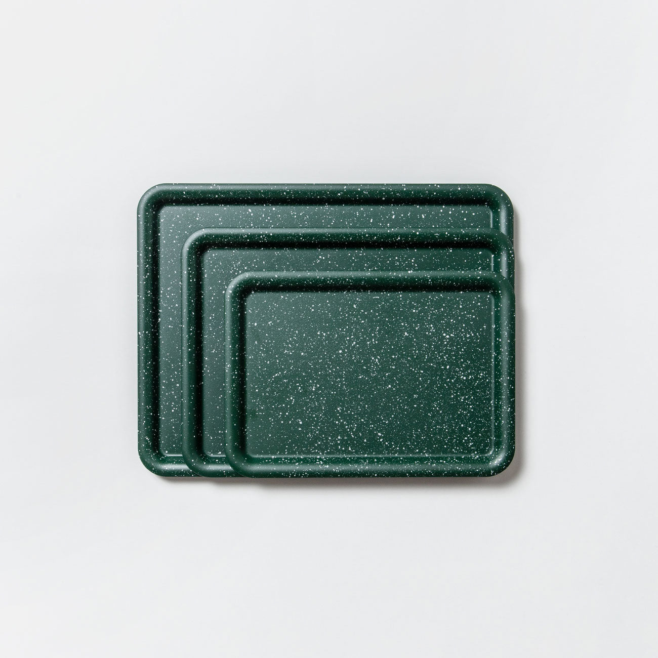 SEKISAKA(セキサカ) B5 Tray Dark Green(white non-slip) プレート