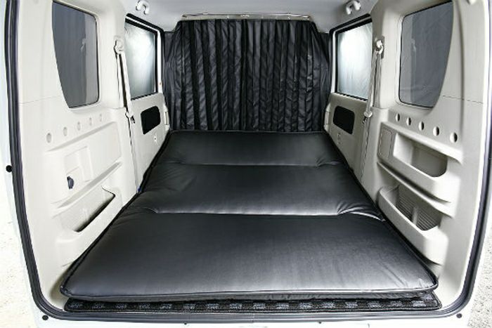 SHINKE】エブリイワゴン ハイルーフ用間仕切りカーテン DA17W/DA17V用