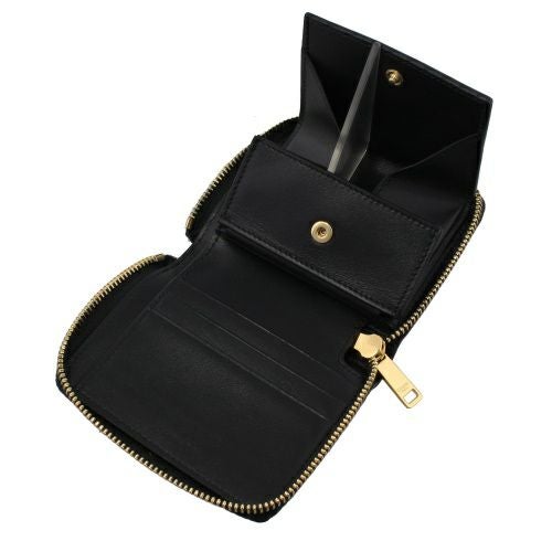 セリーヌ 二つ折り財布 レディース ブラック スモール ジップ