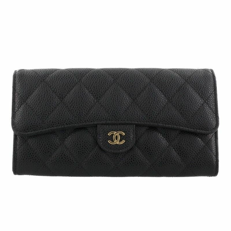 シャネル CHANEL 長財布 レディース マトラッセ ブラック AP0241