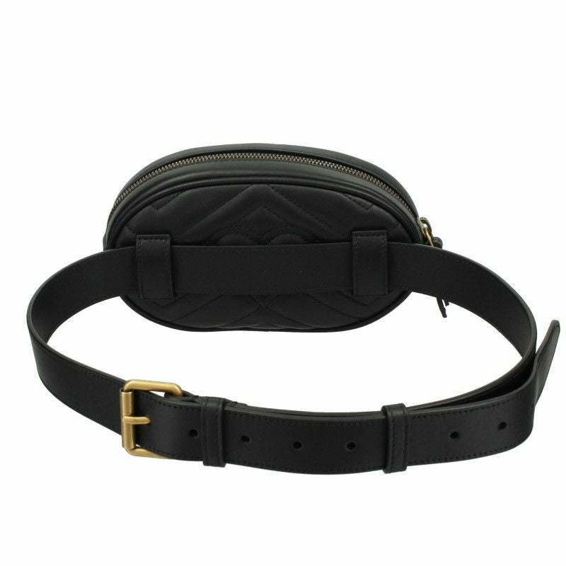 グッチ GUCCI ボディバッグ レディース GGマーモント ブラック 476434