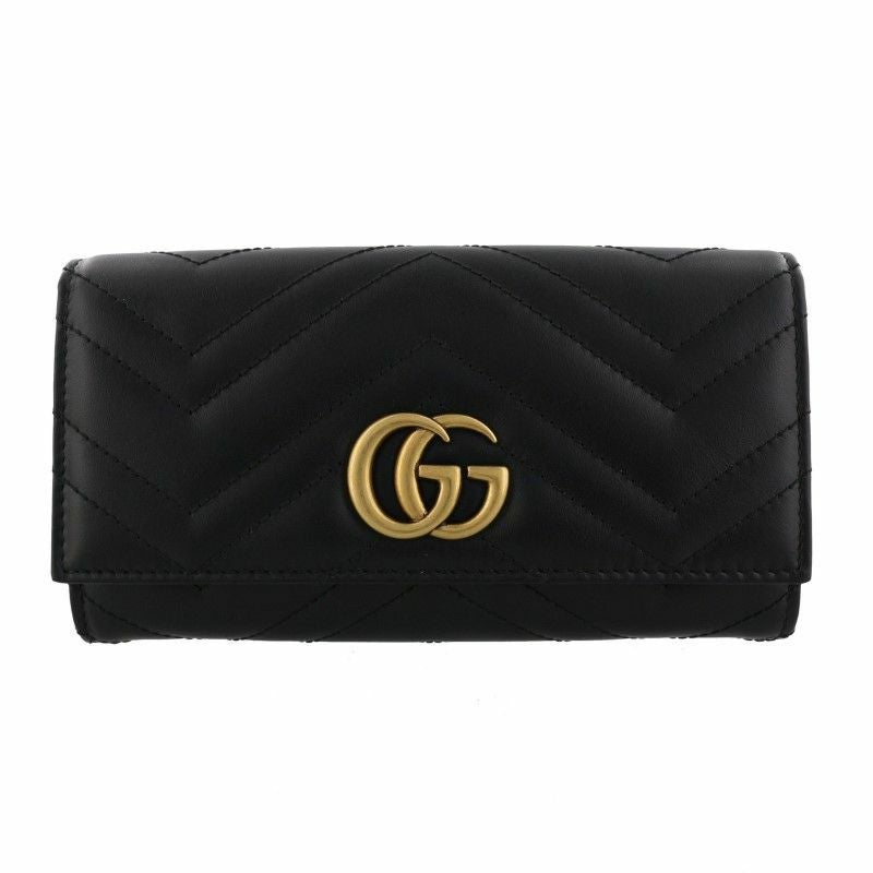グッチ GUCCI 長財布 レディース GGマーモント ブラック 443123 DTD1T