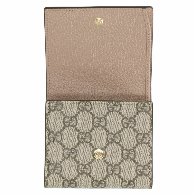 グッチ GUCCI 二つ折り財布 レディース GGマーモント ピンク 598587