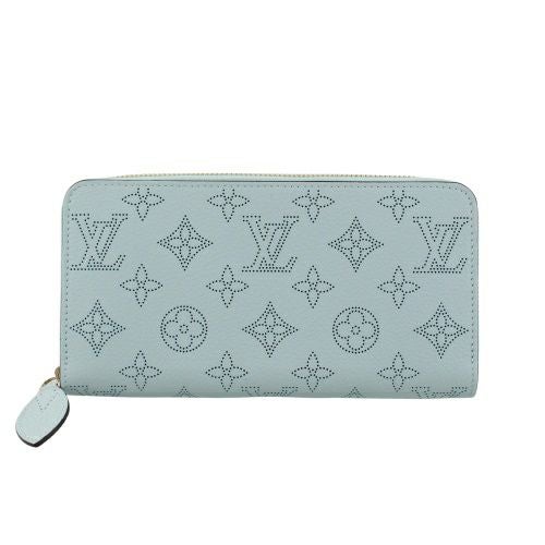 ルイヴィトン 長財布 レディース マヒナ ジッピー・ウォレット ブルー