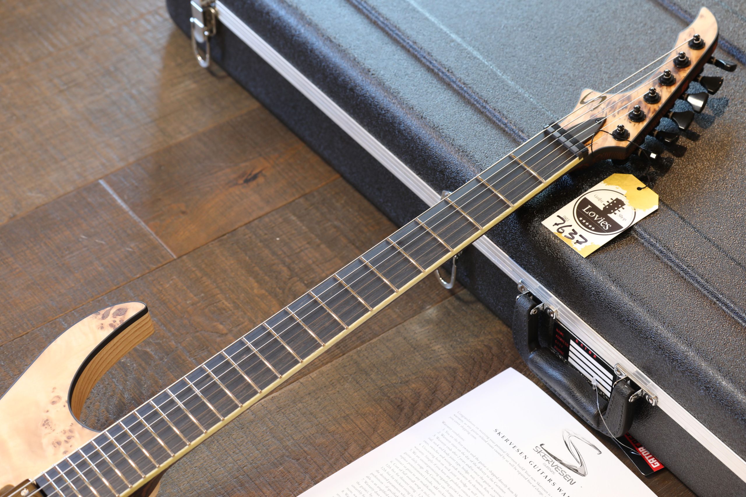 Unplayed! 2023 Skervesen Guitars Raptor 6 Natural Electric Guitar