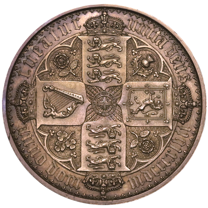 イギリス 1847年ヴィクトリアビクトリアゴシッククラウン プルーフ銀貨