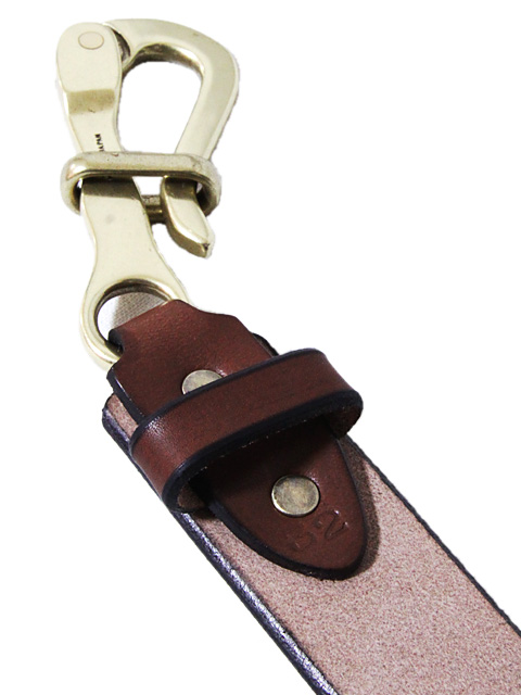 Pherrow's（フェローズ） 】 変形フックバックルレザーベルト [ BROWN