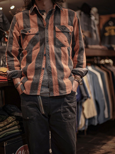 JELADO（ジェラード） 】 ヘビーチェックネルシャツ [ ショート丈