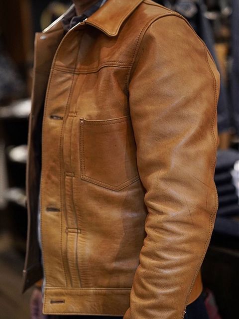 Y'2 LEATHER（ワイツーレザー） 】 柿渋ホースGジャン1st 大戦モデル