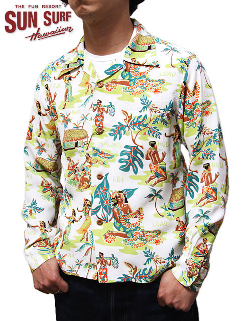 SUN SURF（サンサーフ） 】 長袖アロハシャツ L/S HAWAIIAN SHIRT