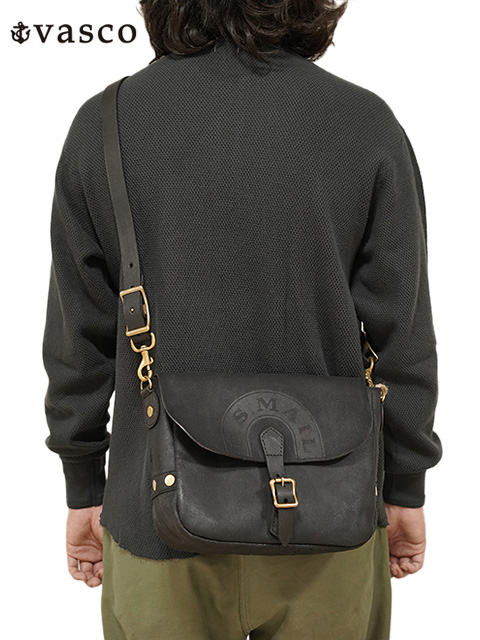 vasco（ヴァスコ） 】 レザーポストマンショルダーバッグ [ Rough Out