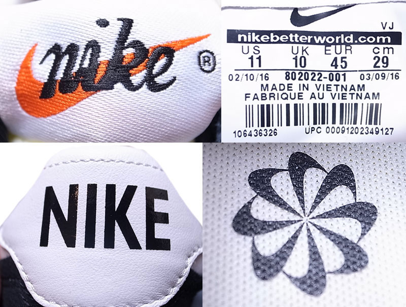 NIKE ROSHE LD-1000 QS Black×White ナイキ 筆記体 黒 ナイロン