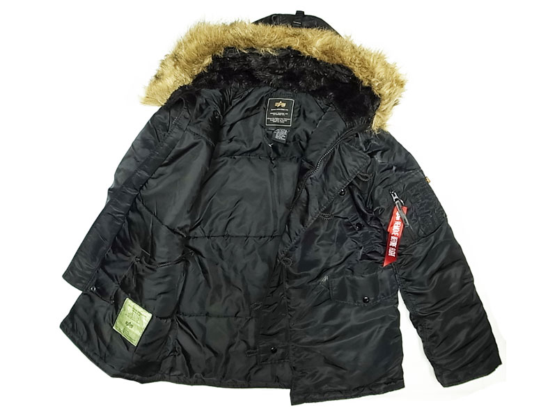 ALPHA INDUSTRIES INC Type N-3B(N) Black アルファ N-3B 黒 フライト