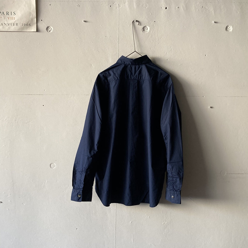 Sans limite 2本針 cotton box regular collar shirt