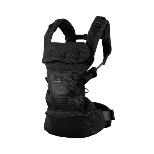 エールベベの抱っこ紐【ベビーキャリアスリー】ブラック 新生児から