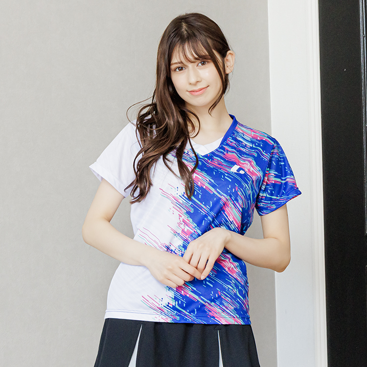 Ladies ゲームシャツ（襟なし） XLH256 | ルーセント(LUCENT)