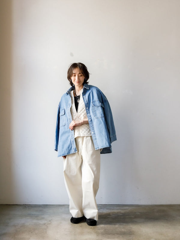 AgAwd/アガウド Denim Over Shirt（デニムオーバーシャツ