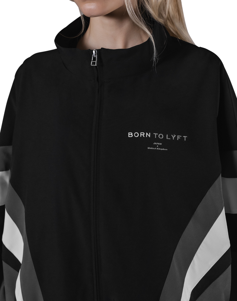 2Line Oversize Track Jacket V.2 - Black – LÝFT