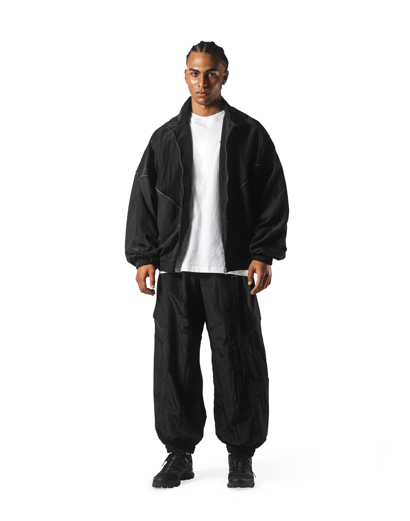 V-Form Oversize Track Jacket - Black – LÝFT