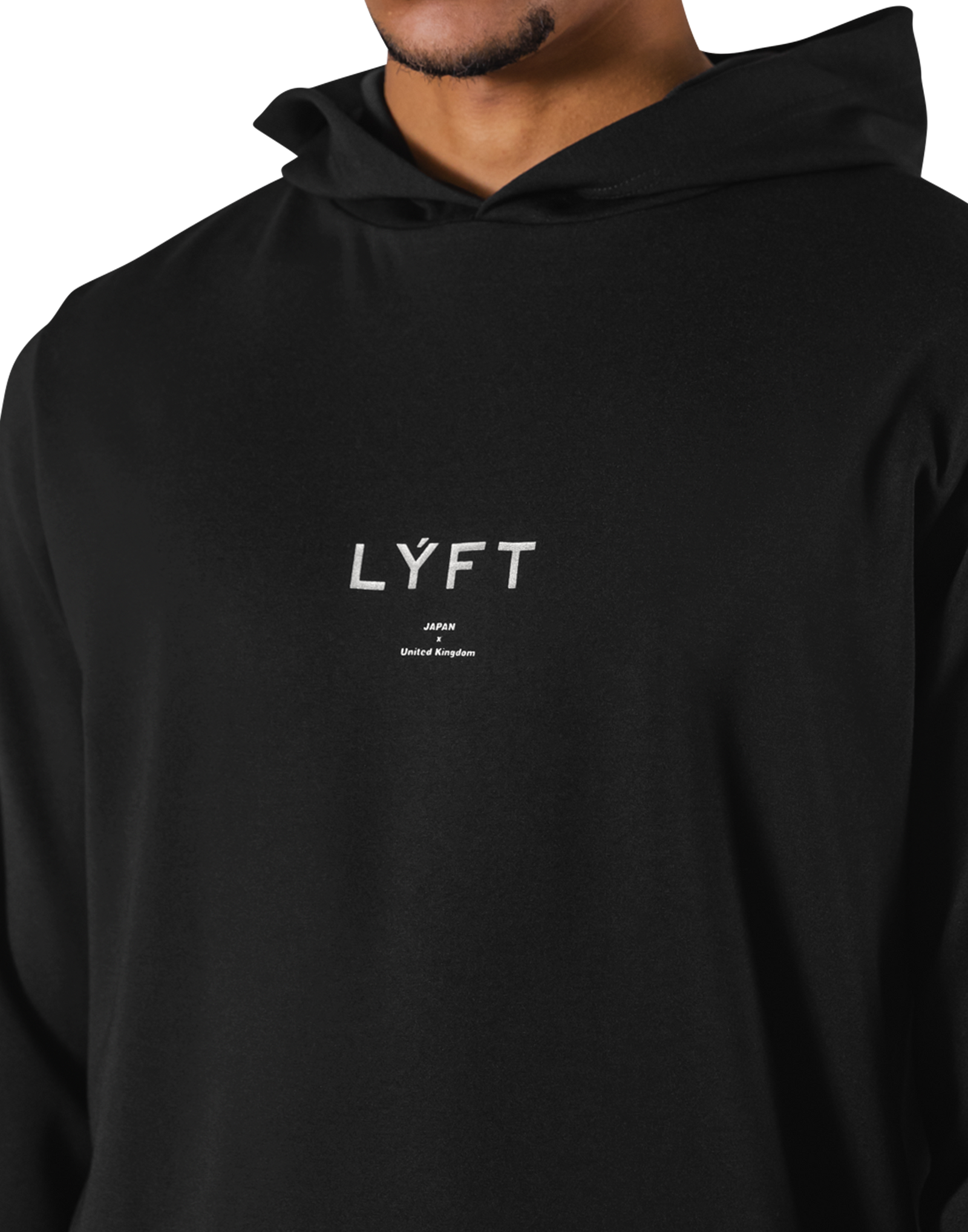Standard Fit Stretch Pullover Hoodie - Black – LÝFT