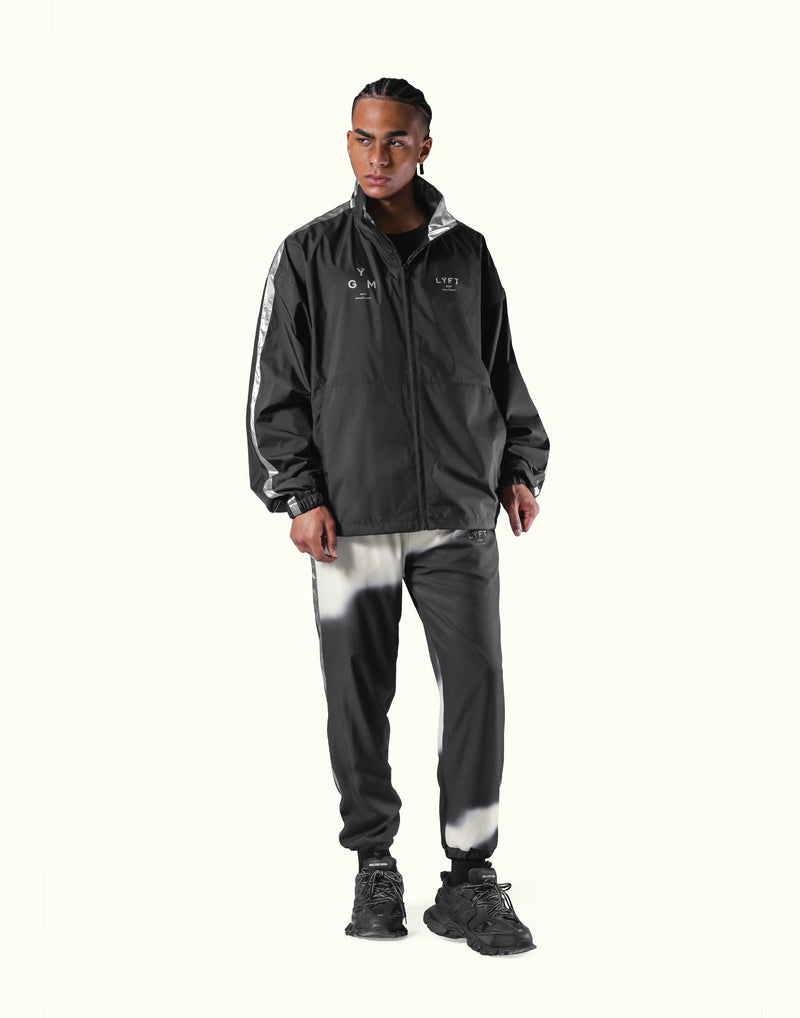 Silver Line Tech Zip Jacket - Black – LÝFT
